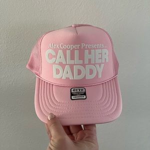 Call Her Daddy pink trucker hat